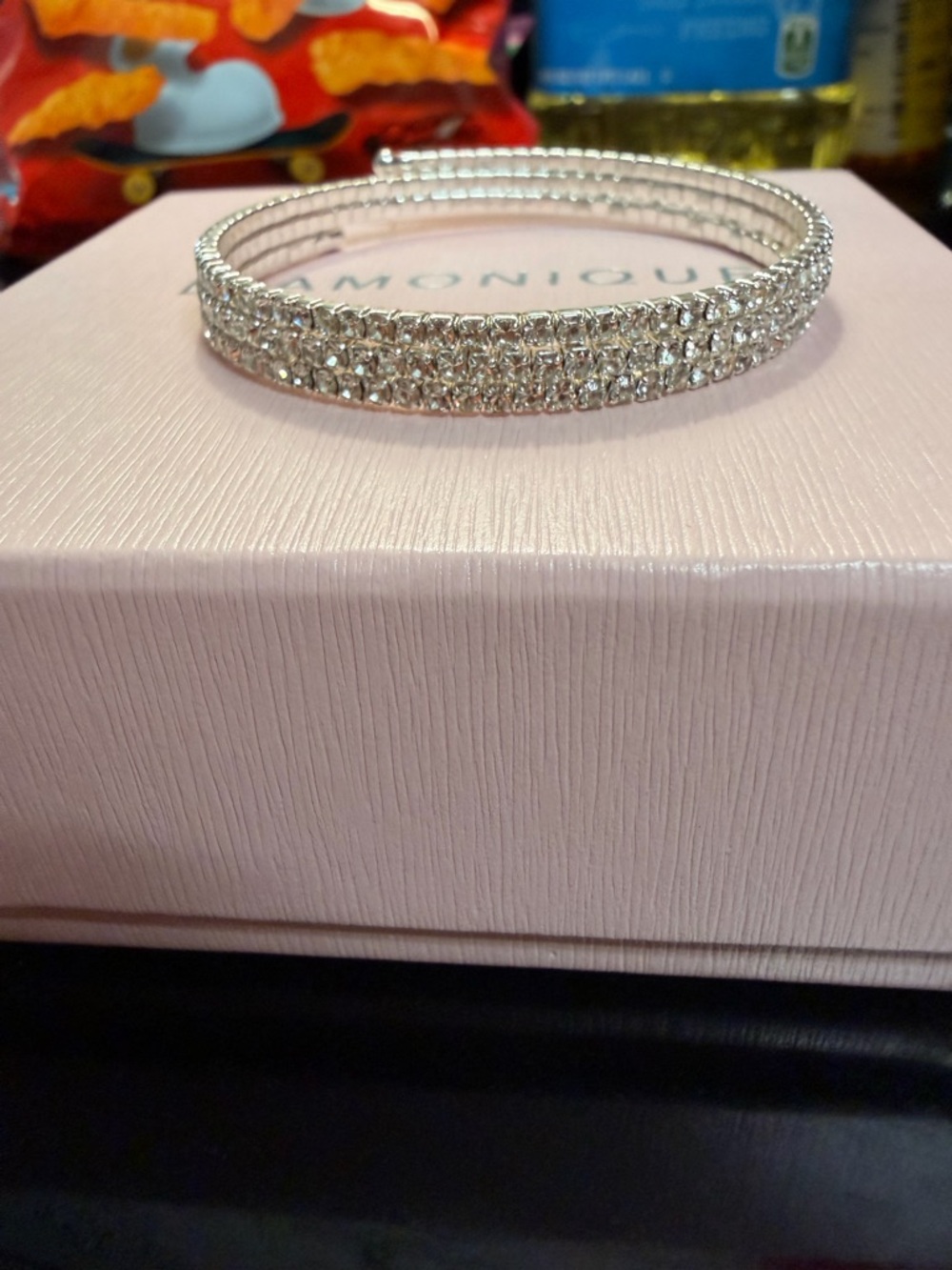 Crystal Pavé Silver-Tone Multi-Row Bracelet-NWOT-box & dusty included-STUNNING🥰